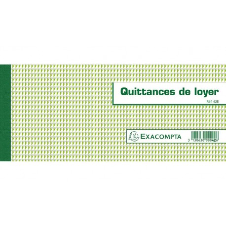 EXACOMPTA Carnet Quittances de loyer 16,5x10,1cm