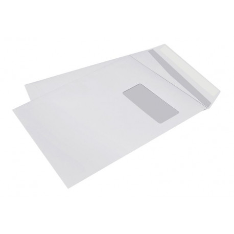 GPV 250 pochettes blanches C4 fenêtre 50 auto-adhésives