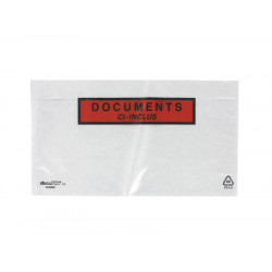 Boîte de 100 pochettes « documents ci-inclus » 220 x 120 mm