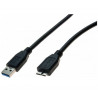 Cordon USB 3.0 type A / micro B noir - 1,8 m