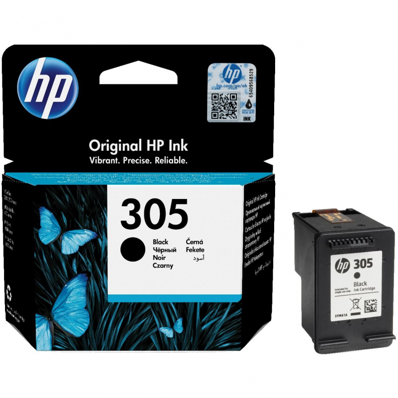 HP - HP 305 Cartouche d'Encre Trois Couleurs Authentique (3YM60AE