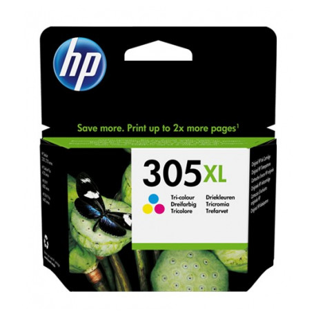 HP 305XL Cartouche d'encre Trois couleurs authentique