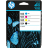 HP 934/935 Pack de 4 Cartouches authentiques (Noir,Cyan,Magenta,Jaune) (6ZC72AE)