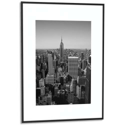 PAPERFLOW Cadre photo contour aluminium coloris Argent 60x80 cm
