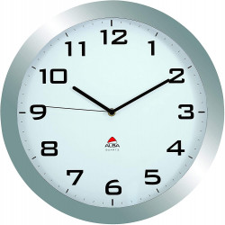 ALBA Horloge murale Horissimo silencieuse grand format en métal - 38 cm