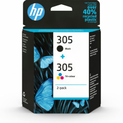 HP 305 Pack 2 Cartouches Noir et Couleurs (6ZD17A)