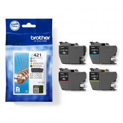 BROTHER LC421VAL Pack 4 Cartouches - 200 pages