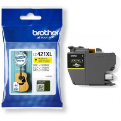 BROTHER LC421XLY Cartouche Jaune 500 pages