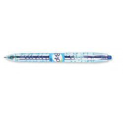 PILOT Stylo roller rétractable - Bleu - B2P - Pointe moyenne 0,7mm