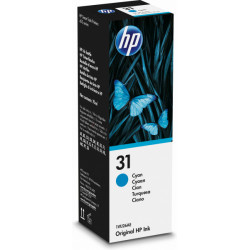 HP 31 Bouteille d'encre Cyan authentique (8000 pages - 70 ml)
