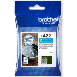 BROTHER LC422C Cartouche Encre Cyan 550 pages