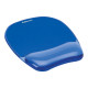 FELLOWES Tapis de souris avec repose poignet bleu - Gamme gel crystals