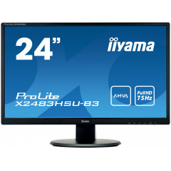 IIYAMA ProLite X2483HSU-B3 - Ecran 24" LED - 16 9 - 4ms - dalle AMVA - VGA DisplayPort HDMI