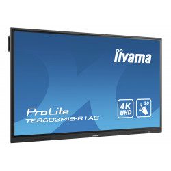 IIYAMA LFD 86" Tactile Infrarouge 20pts 16 9 IPS 4K 3840x2160 2xHDMI VGA RJ45 4xUSB iiWare 8.0 400cd m² 8ms 2Haut-parleurs 10W