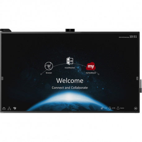 Ecran ViewSonic 85.6'' LFD Interact 4K UHD 20Pts PCAP ViewBoard® 16 9 32Go 350nit 8ms 1200 1 178 178 HDMI DP 6xUSB 3xHp IFP8670