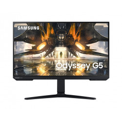 SAMSUNG Ecran 27'' Gaming Odyssey G5A Noir WQHD VA 1ms 165 Hz. AMD FreeSync G-Sync HDR400. Pied modulable Hauteur, Pivotant