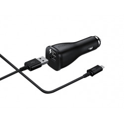 Chargeur Allume Cigare 2A Noir Câble Détachable Micro USB 1.5m Charge Rapide SAMSUNG EP-LN915UBEGWW