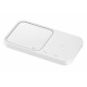 Pad Induction plat DUO Watch, Charge Rapide 15W (chargeur secteur non inclus). Compatible avec Apple. Coloris Blanc
