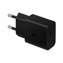 Chargeur Secteur 15W USB C (sans câble) Coloris Noir SAMSUNG EP-T1510NBEGEU