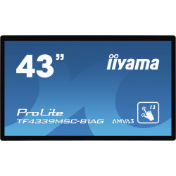 IIYAMA LFD 43 Tactile PCAP 1920x1080 VGA DisplayPort 2xHDMI USB 500cd m 8ms Pa