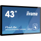 IIYAMA LFD 43 Tactile PCAP 1920x1080 VGA DisplayPort 2xHDMI USB 500cd m 8ms Pa