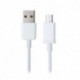 Câble USB 2.0 micro mâle / mâle - blanc glossy