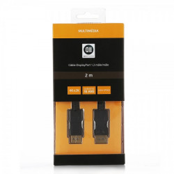 Câble DisplayPort 1.2 mâle mâle avec verrouillage - compatible 4K - noir
