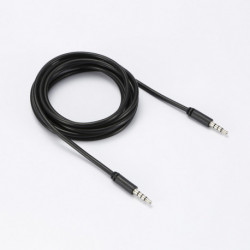 Câble Jack 3,5 mm mâle/mâle 4 anneaux (audio + micro) - 2m