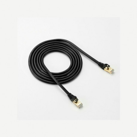 Câble RJ45 droit mâle CAT 7 2m - S/FTP - avec snagless et connecteurs or