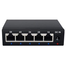 Switch Ethernet RJ45 Gigabit 5 ports 10/100/1000 Mbps - boitier métal