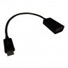 Câble USB femelle micro USB - noir