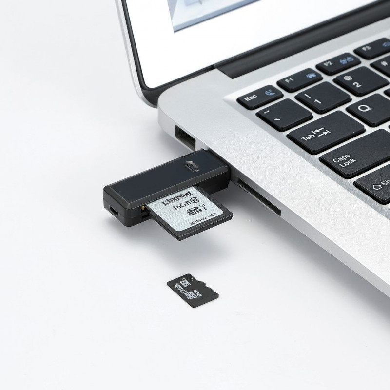 Lecteur Carte USB-C pour Carte SD + micro SD (2TB) - Hoco - Français