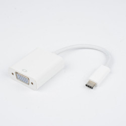 Adaptateur USB-C mâle /VGA femelle - Connecteur Nickel