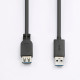 Rallonge USB 3.0 - Câble USB A mâle / USB A femelle - 2m - noir
