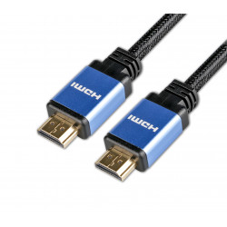 Câble HDMI mâle/mâle 2.1 en nylon tressé - 1m - compatible 8k