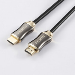 Câble HDMI mâle mâle High Speed compatible 2.0 4K@50 60Hz - Fiches or