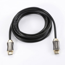 Câble HDMI mâle mâle High Speed compatible 2.0 4K@50 60Hz - Fiches or