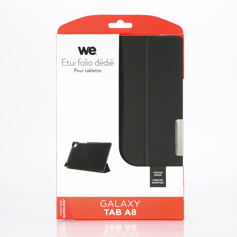 We - WE Etui antichocs pour Samsung Galaxy Tab A8 10.5 (2021) avec poignée  rotative, porte-stylet, protection écran, fonction support, bandoulière -  Noir - Housse, étui tablette - Rue du Commerce