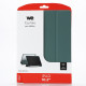 Etui folio WE pour tablette iPad 10.2" - Fonction support - Dos transparent - Support stylet - Vert sapin