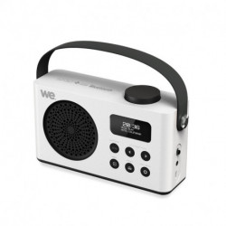 Radio réveil portable DAB/DAB+/FM Lecteur USB/Micro SD - Bluetooth - Blanc