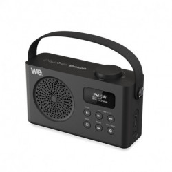 Radio réveil portable DAB/DAB+/FM Lecteur USB/Micro SD - Bluetooth - Noir