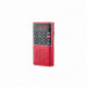 Radio de poche rechargeable - FM, lecteur de carte micro SD, RMS 3W - prise casque - Rouge