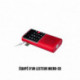 Radio de poche rechargeable - FM, lecteur de carte micro SD, RMS 3W - prise casque - Rouge