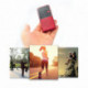 Radio de poche rechargeable - FM, lecteur de carte micro SD, RMS 3W - prise casque - Rouge