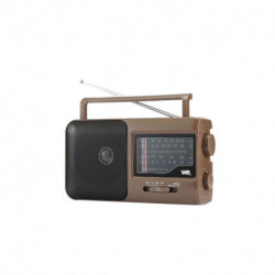 Radio grandes ondes AM/FM/LW/SW - Prise casque jack 3.5mm - poignée intégrée - alimentation prise secteur ou pile