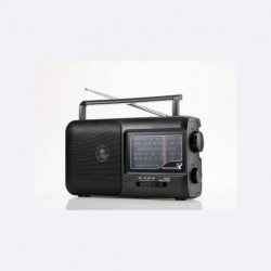 Radio grandes ondes AM/FM/LW/SW - Prise casque jack 3.5mm - poignée intégrée - alimentation prise secteur ou pile