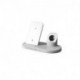 WE Dock de charge induction Apple 3-en-1 pour iPhone / AirPods / Apple Watch - 18W max - blanc