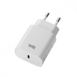 Chargeur secteur 1 USB-C - 5V/3A, 9V/2A, 12V/1.5A - charge rapide 18W - Blanc