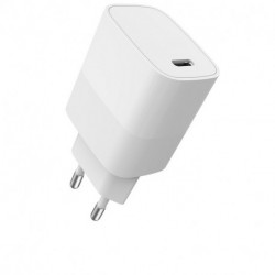 Chargeur secteur WE 1 Port USB-C - 20W - Power Delivery - format mini - Blanc