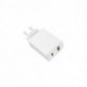 Chargeur secteur WE 2 Ports USB-C et 1 Port USB-C - 27W - Power Delivery - format mini - Blanc